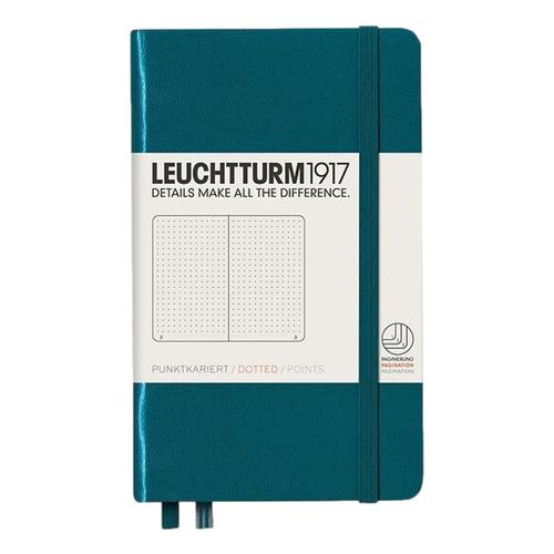 Leuchtturm1917 Hardcover Pocket Dotted Notebook Pacific_grn