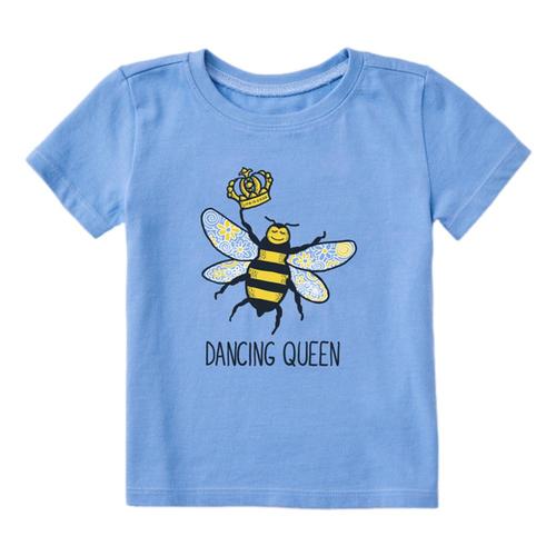 Life is Good Toddler Dancing Queen Bees Crusher T-Shirt Cornblue