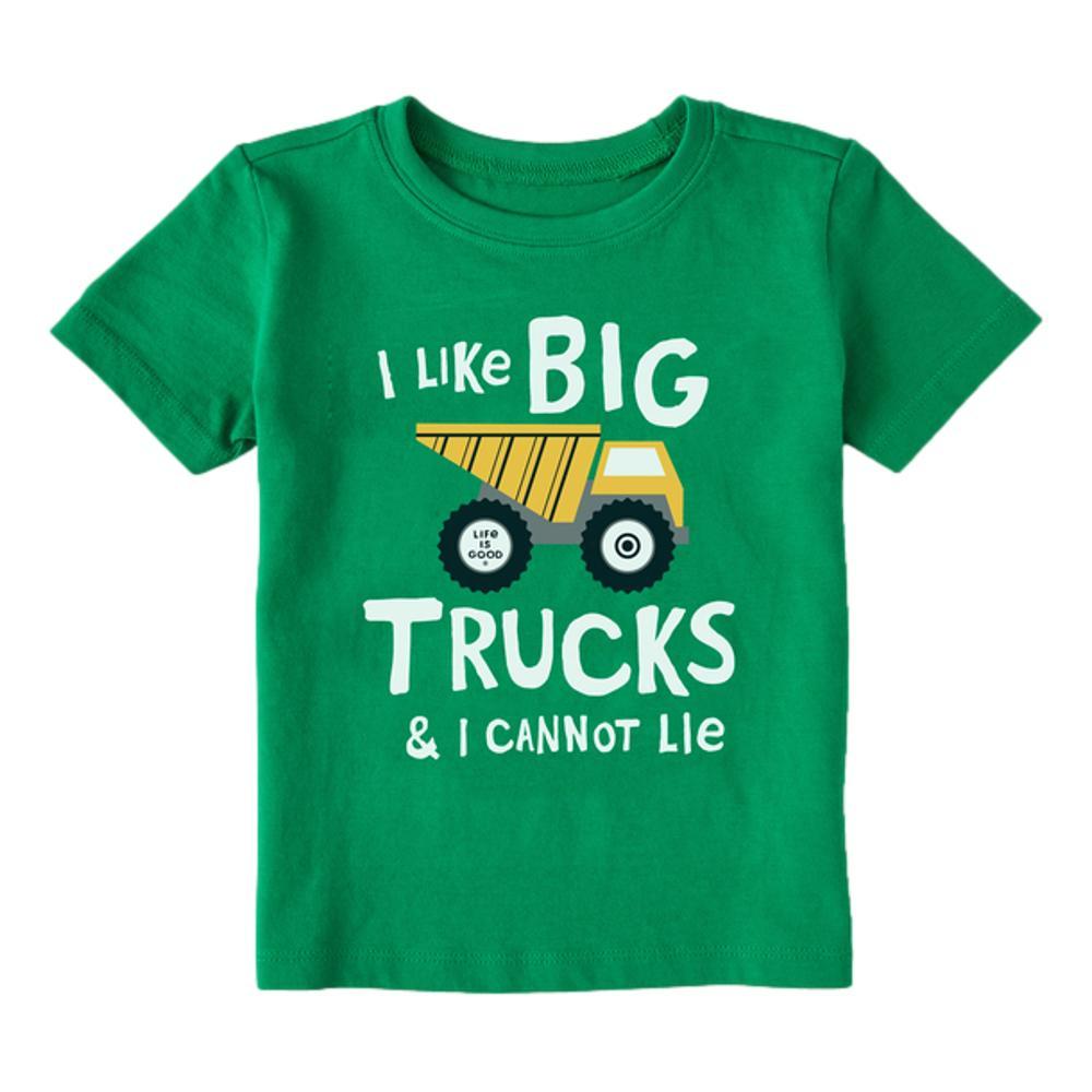 Life is Good Toddler I Like Big Trucks Crusher Tee KELLYGREEN