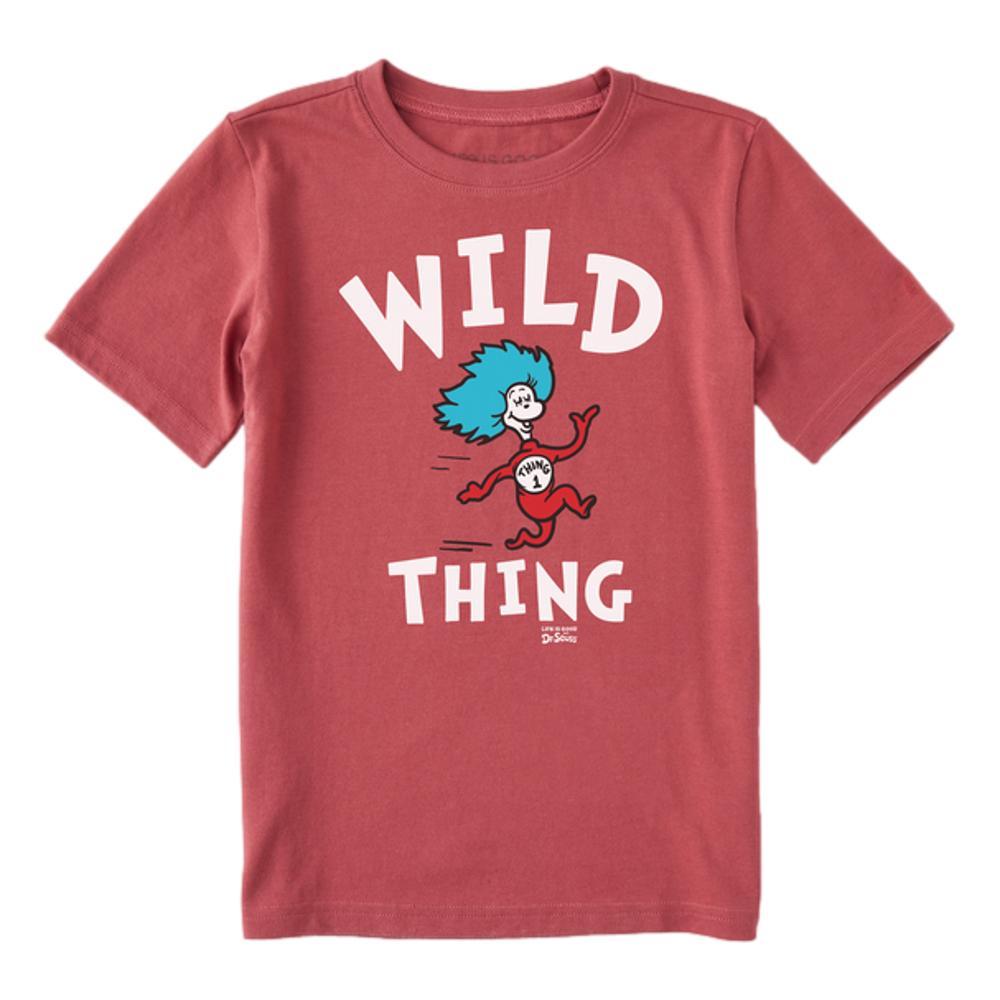 Life is Good Kids Wild Thing Number 1 Crusher T-Shirt FADEDRED