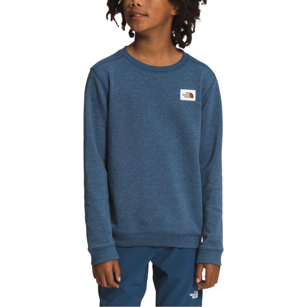 The North Face Kids Teen Heritage Patch Crew Shirt SHADBLU_HKW