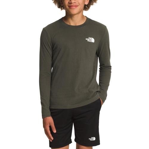 The North Face Boys Long Sleeve Graphic T-Shirt Taupegrn_21l