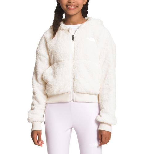 The North Face Girls Suave Oso Full-Zip Hooded Jacket White_n3n