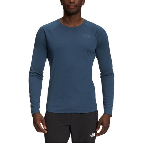 The North Face Men's Big Pine Long-Sleeve Crew Shirt Blue_hkw
