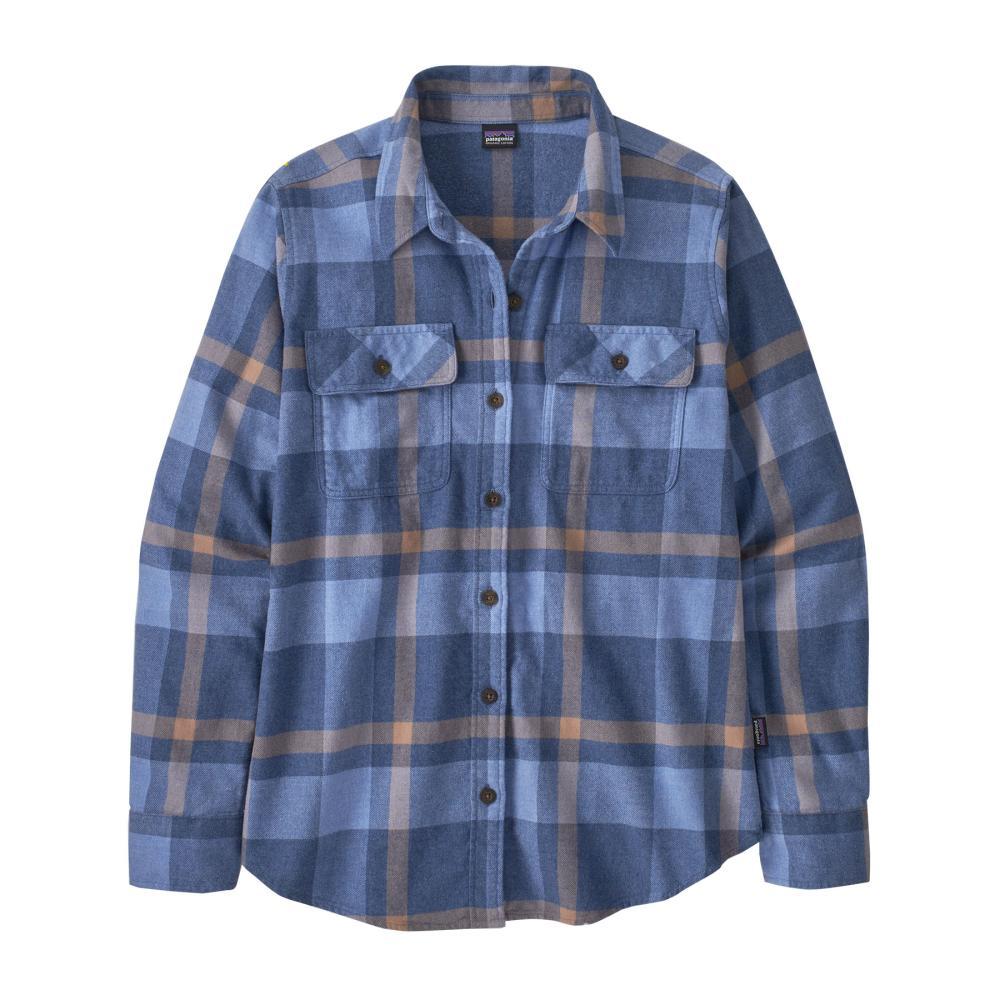 Patagonia Women's Long-Sleeved Organic Cotton Midweight Fjord Flannel Shirt CBLUE_CMKC