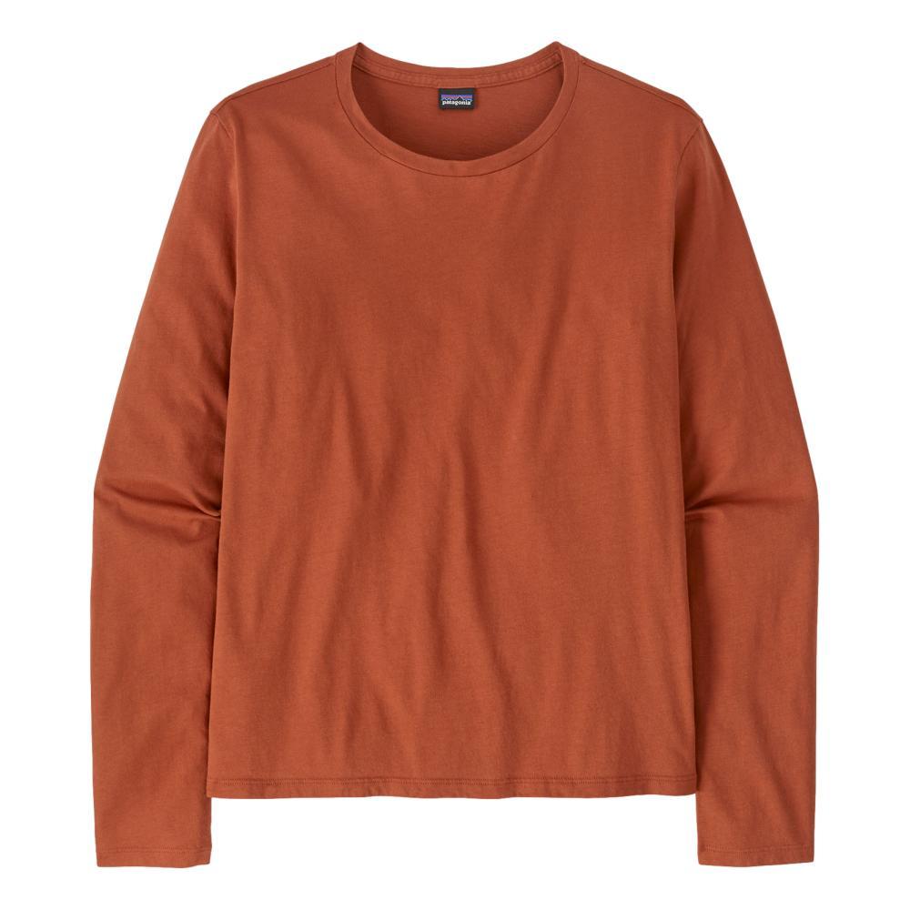 Patagonia Women's Long-Sleeved Regenerative Organic Certified Cotton Tee BURED_BURR