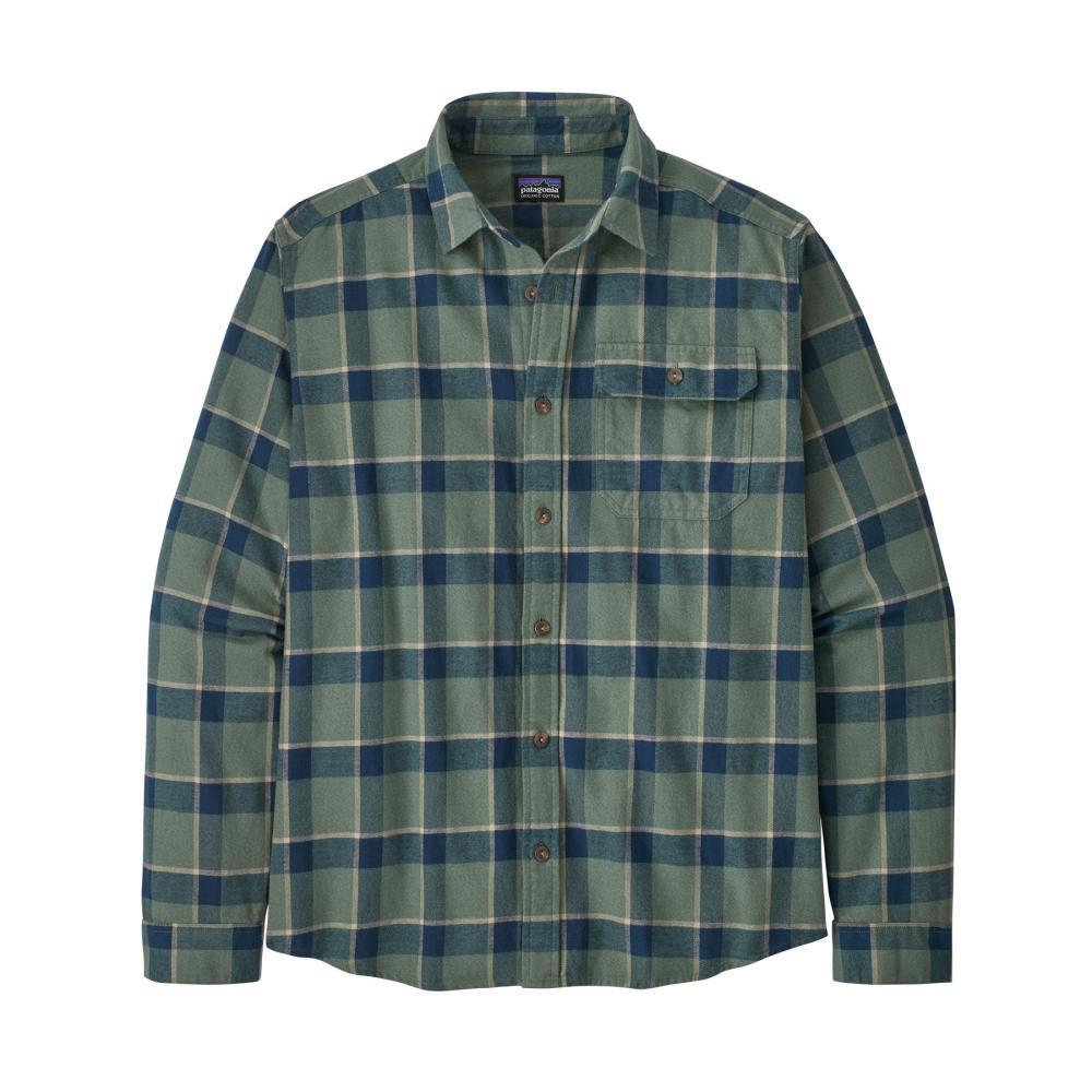 Patagonia Men's Cotton in Conversion Fjord Flannel Long Sleeve Shirt GREEN_GTHE