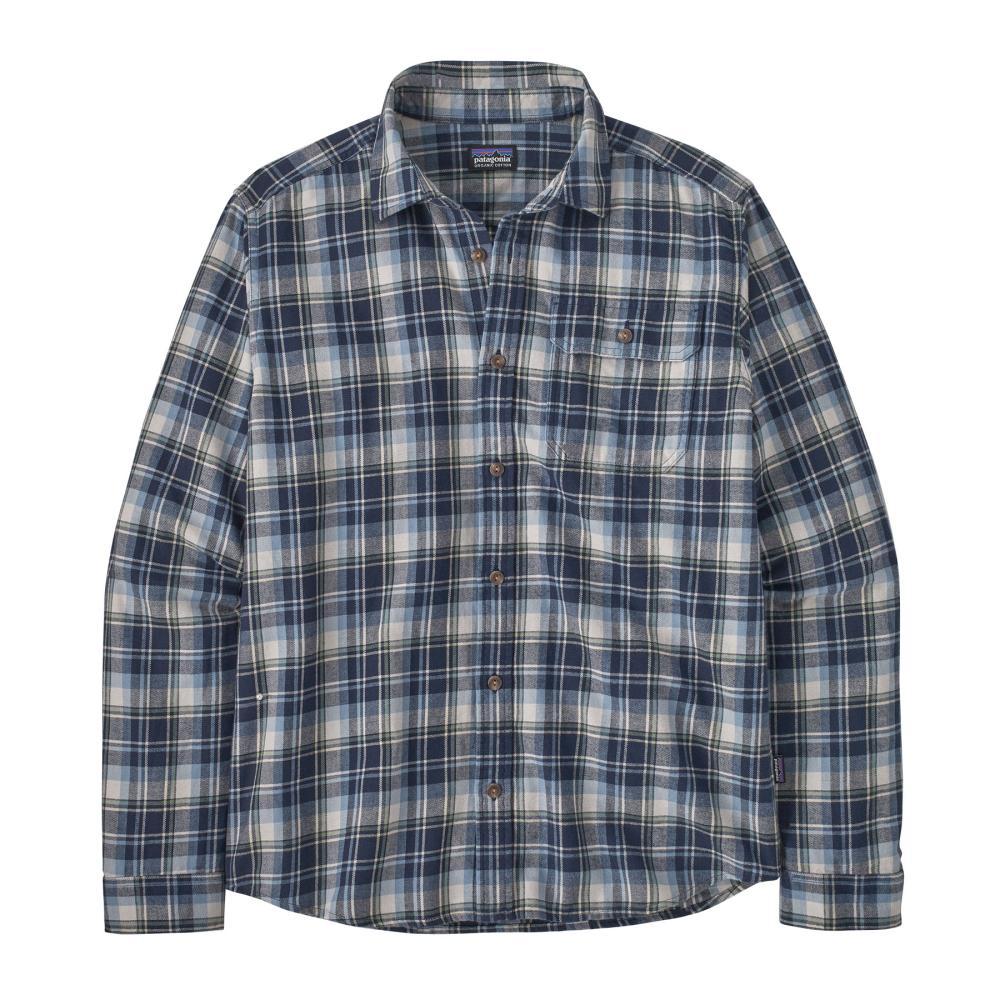 Patagonia Men's Cotton in Conversion Fjord Flannel Long Sleeve Shirt NAVY_LYNE