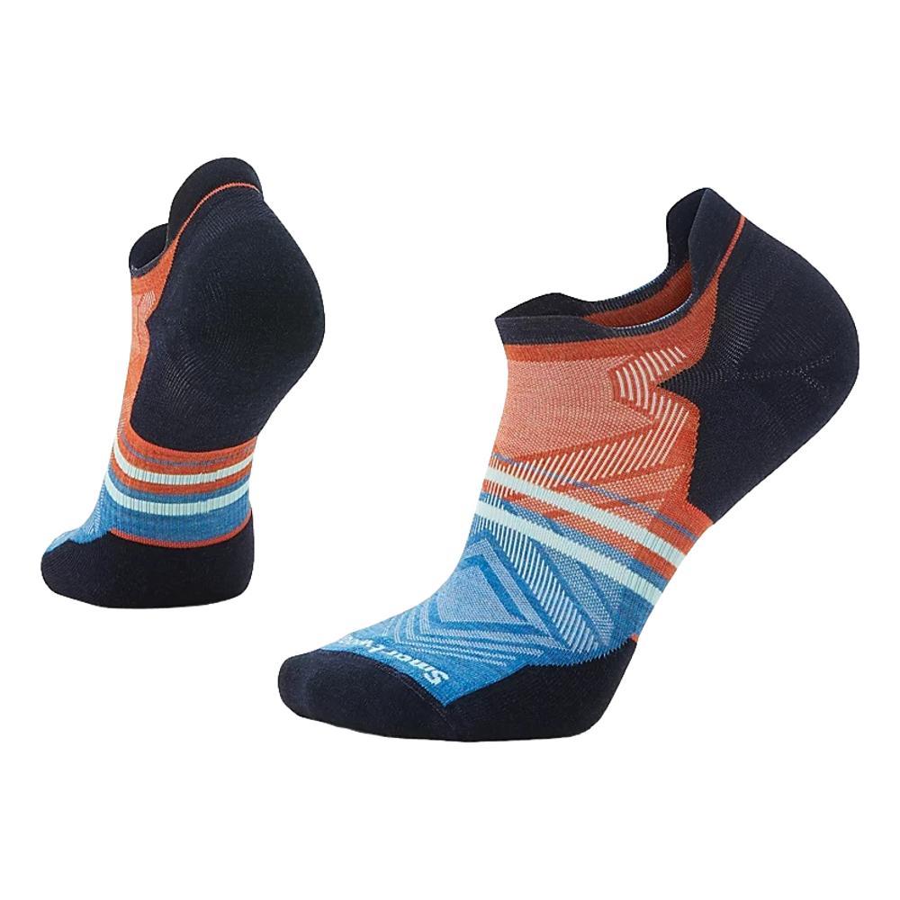 Smartwool Unisex Run Targeted Cushion Low Ankle Pattern Socks ORNG.RUST_L17