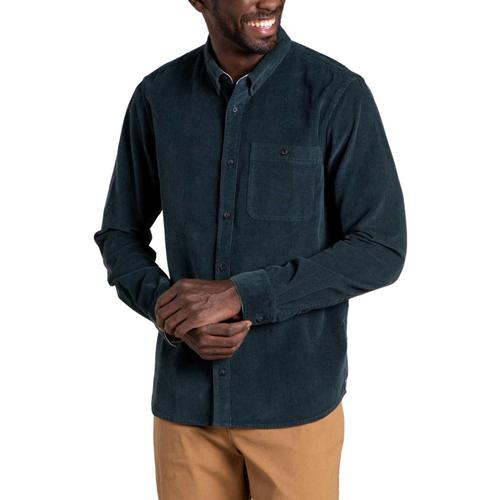 Toad&Co Men's Scouter Cord Long Sleeve Shirt Midnight_453