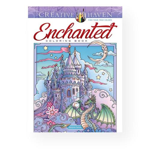 Creative Haven Enchanted Coloring Book by Marjorie Sarnat