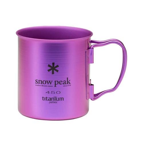 Snow Peak Ti-Single 450 Colored Cup Purple