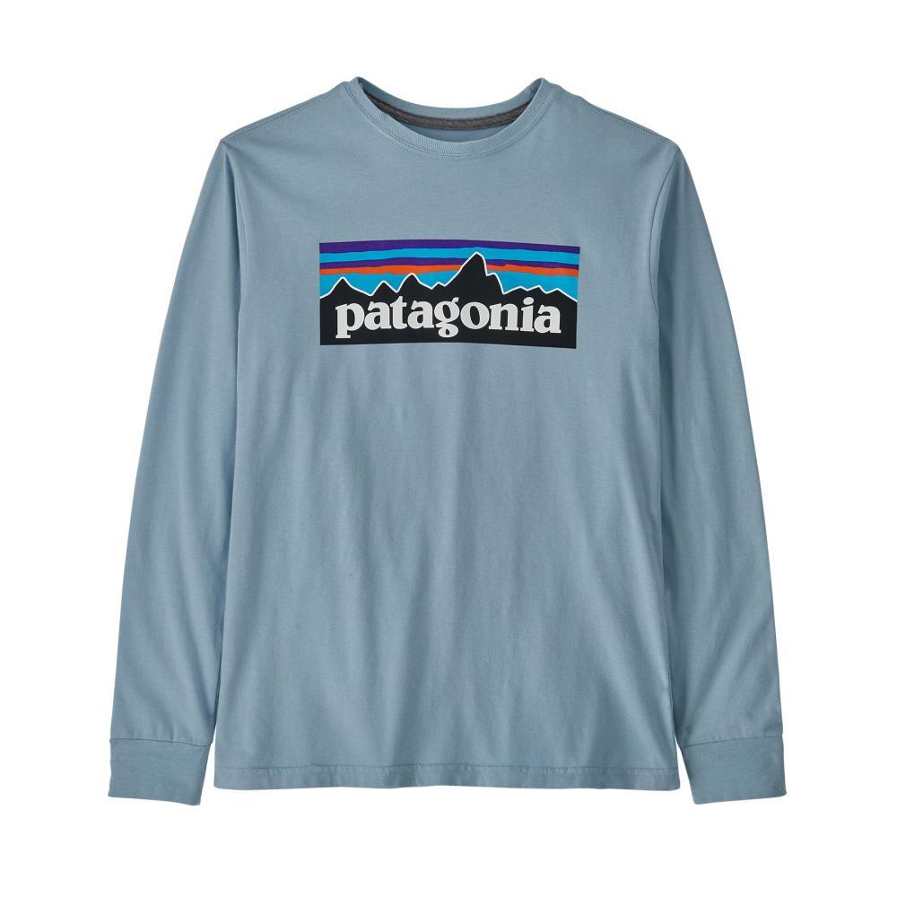 Patagonia Kids Long-Sleeved Regenerative Organic Certified Cotton Graphic T-Shirt STBLU_PLSM