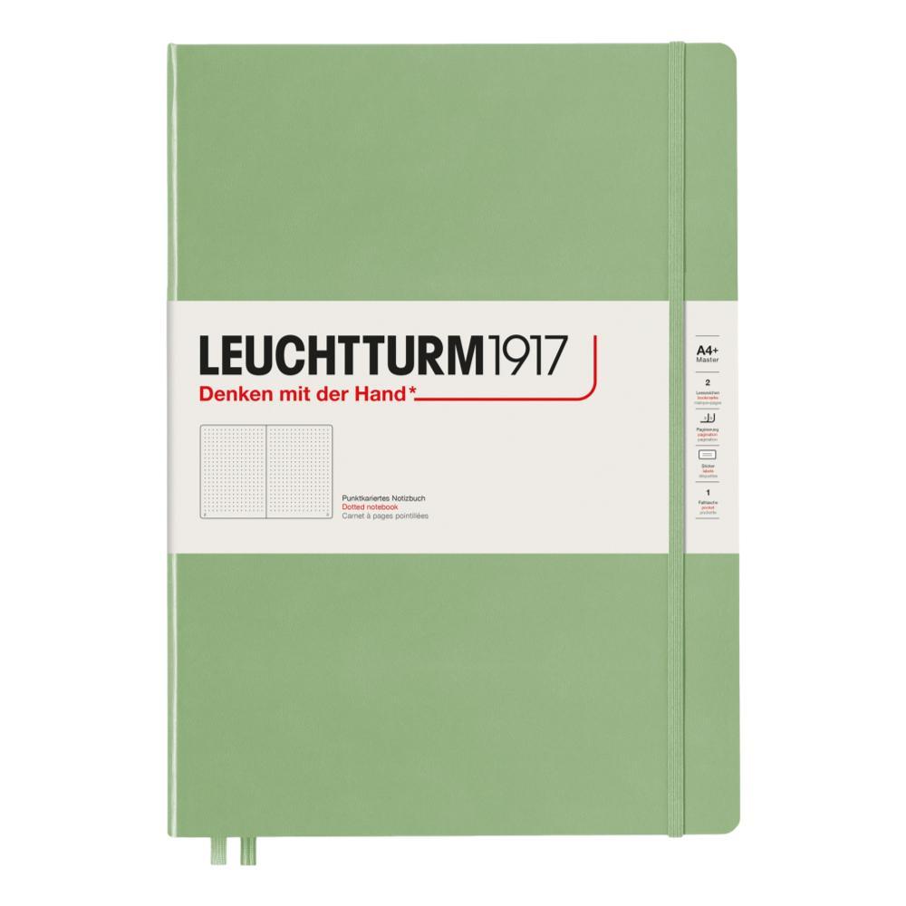 Leuchtturm1917 Hardcover Dotted Master Slim Notebook SAGE
