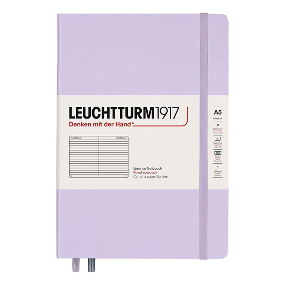 Leuchtturm1917 Hardcover Medium Ruled Notebook LILAC