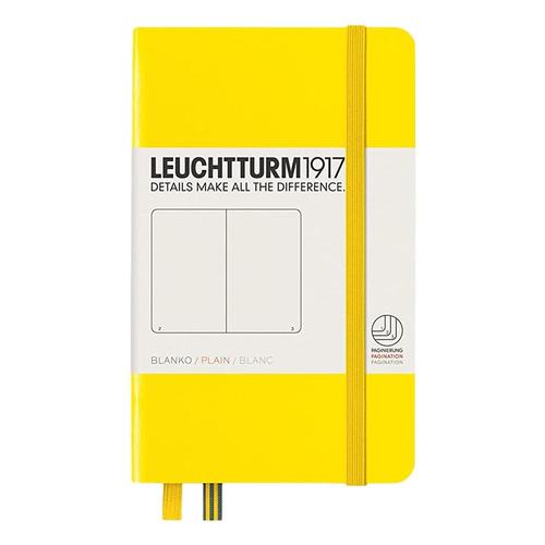 Leuchtturm1917 Hardcover Pocket Blank Notebook Lemon