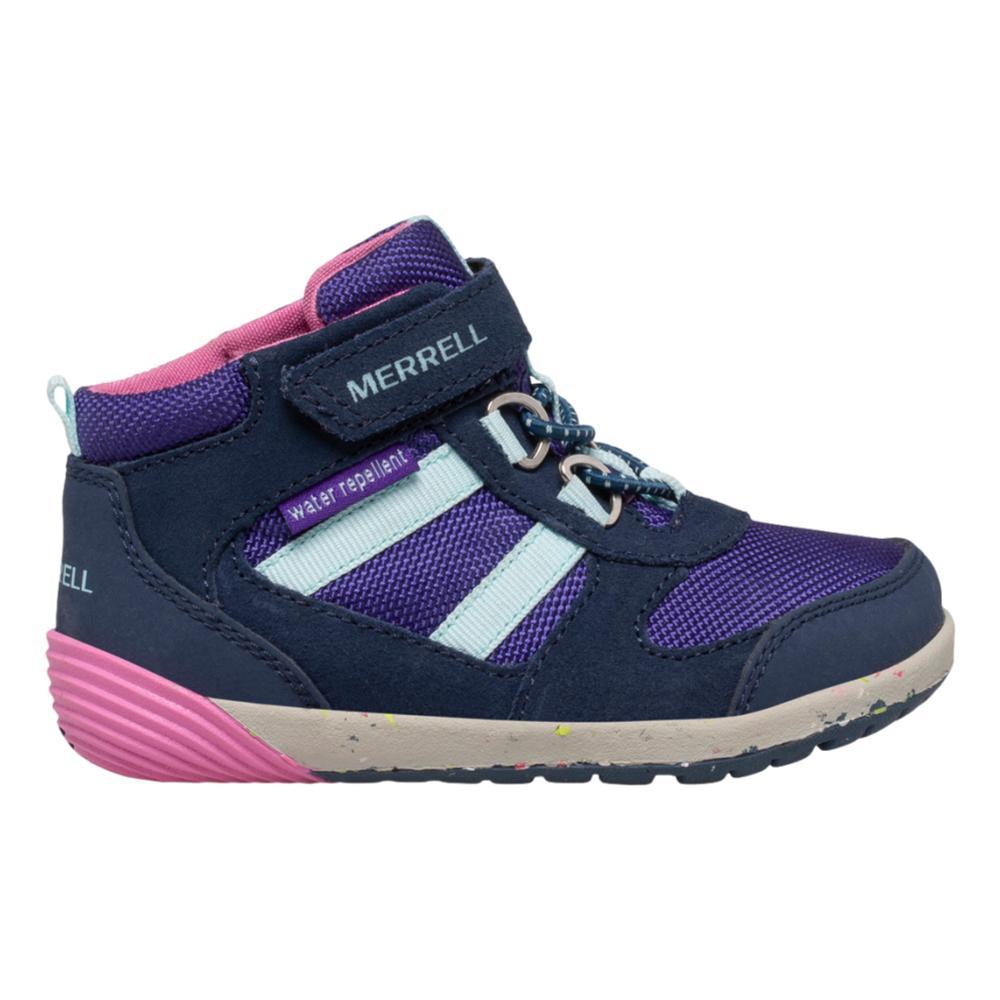 Merrell Little Kids Bare Steps Ridge Jr Hiker Shoes NAVYPINK