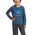  The North Face Kids Long- Sleeve Tri- Blend Graphic Tee