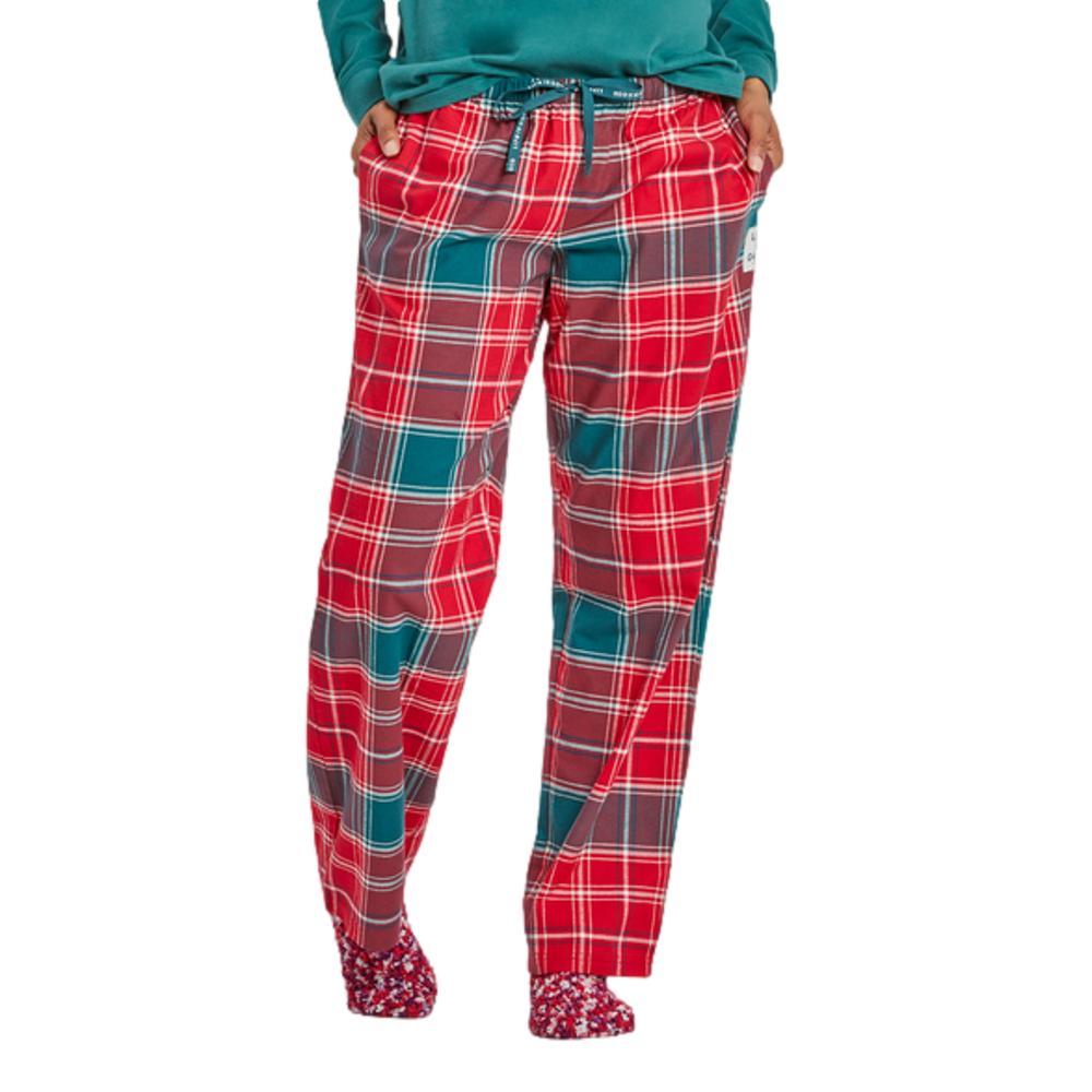 Life is Good Women's Holiday Red Plaid Classic Sleep Pants POSIIVTRED