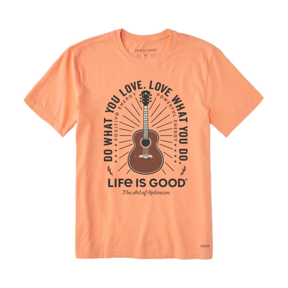 Life is Good Men's Do What You Love Guitar Crusher Tee CANYONORANGE