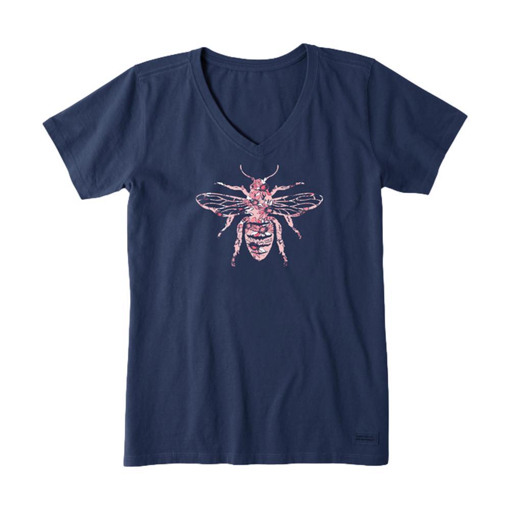 Life is Good Women's Sweet Nectar Bee Crusher-Lite Vee DARKESTBLUE
