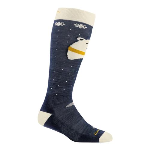 Darn Tough Kids Polar Bear Over-the-Calf Midweight Ski and Snowboard Socks Blue