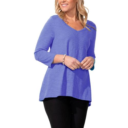 Escape Women's V-Neck 3/4 Sleeve Tunic Bajablue