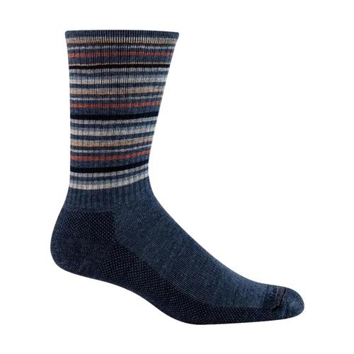 Sockwell Men's Camp Stripe Essential Comfort Socks Denim_650