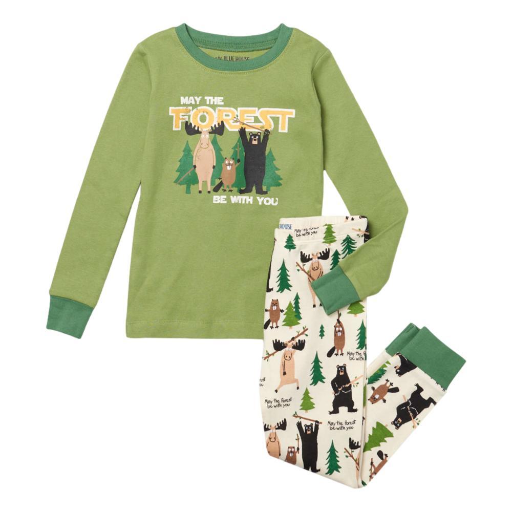 Little Blue House Kids May the Forest Be With You Pajama Set PIQGREEN