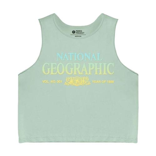 Parks Project National Geographic x Parks Project Legacy Puffy Print Organic Tank Seagreen