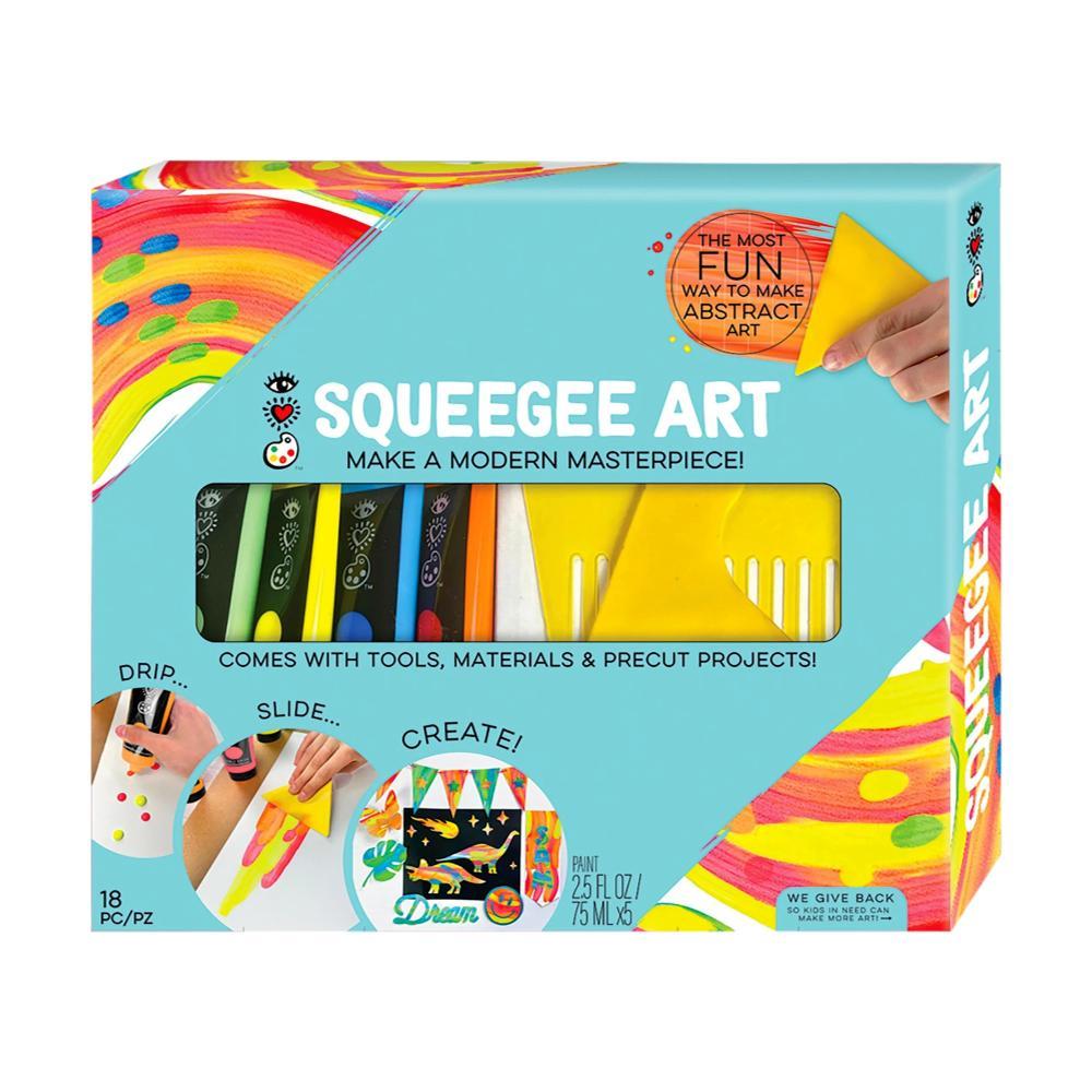  Bright Stripes Squeegee Art Kit