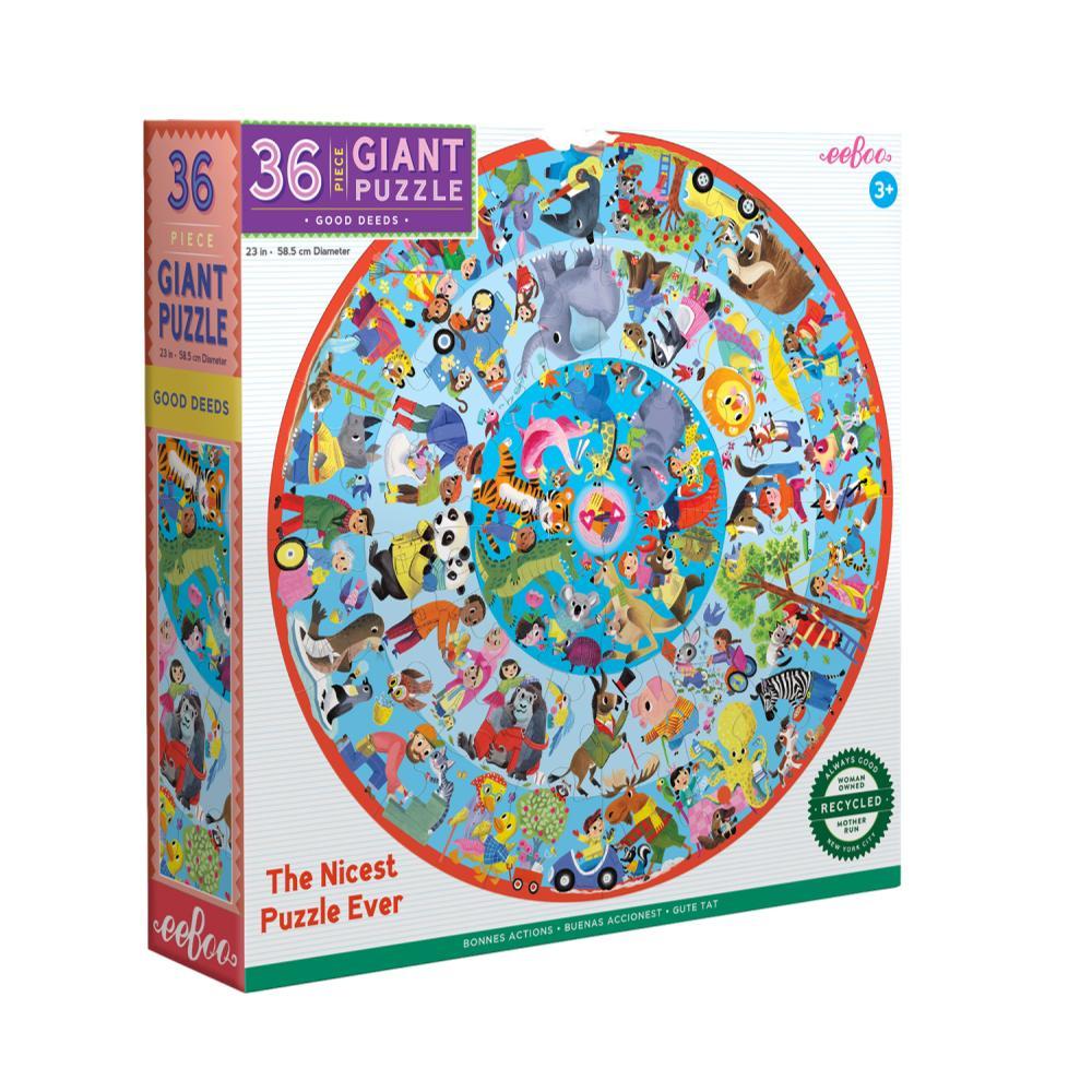  Eeboo Good Deeds 36 Piece Giant Round Jigsaw Puzzle