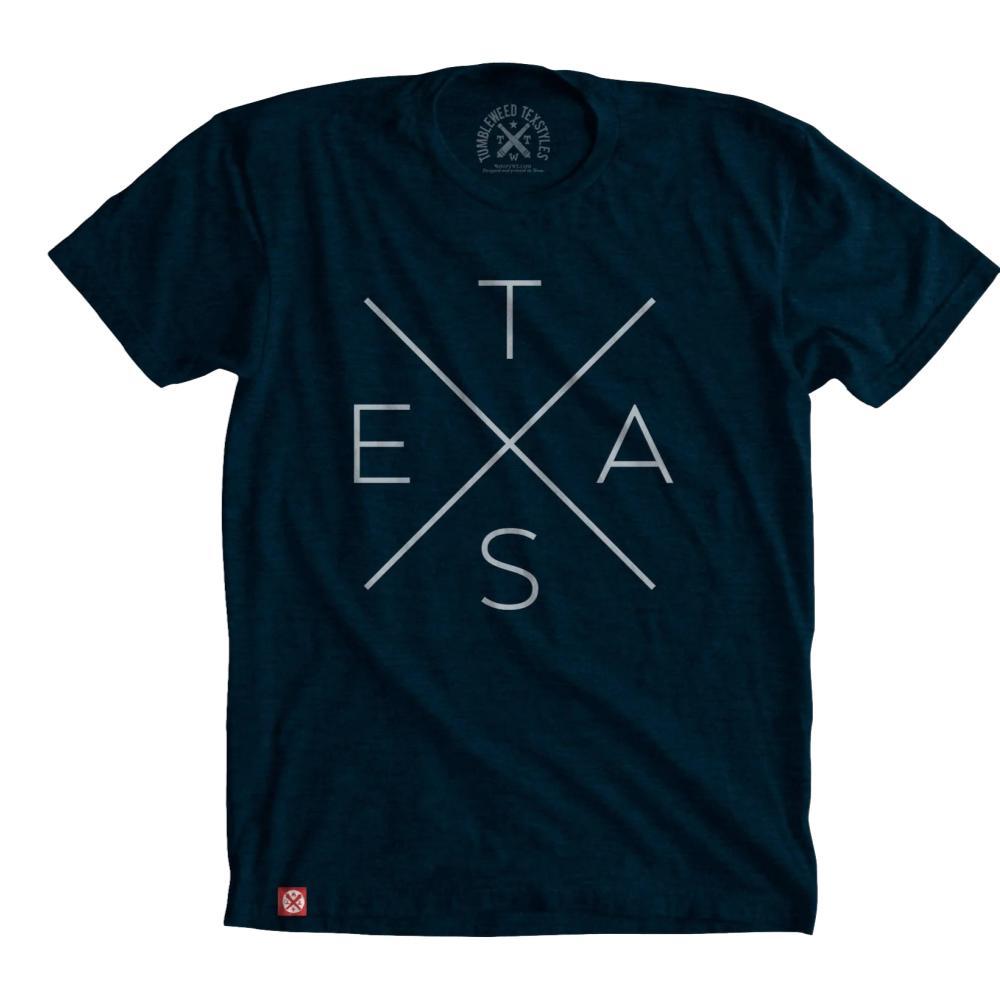 Tumbleweed Texstyles Unisex Big X Texas T-Shirt NAVY