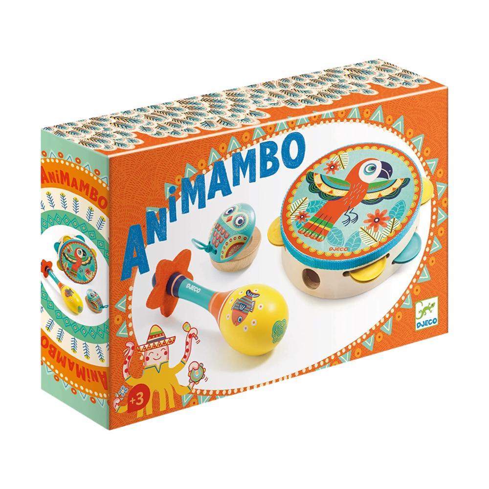  Djeco Animambo Tambourine, Maraca & Castanet Musical Instrument Set