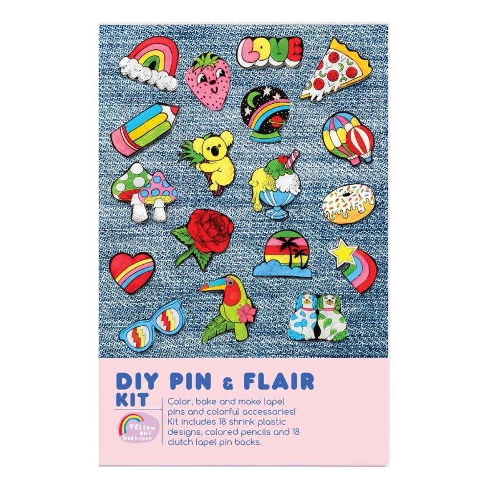  Yellow Owl Diy Pin & Flair Kit