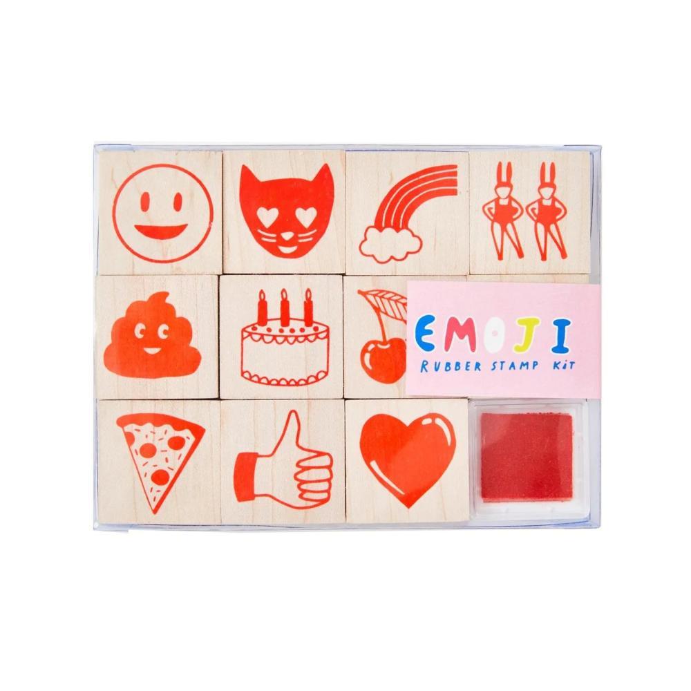  Yellow Owl Workshop Emoji Rubber Stamp Kit