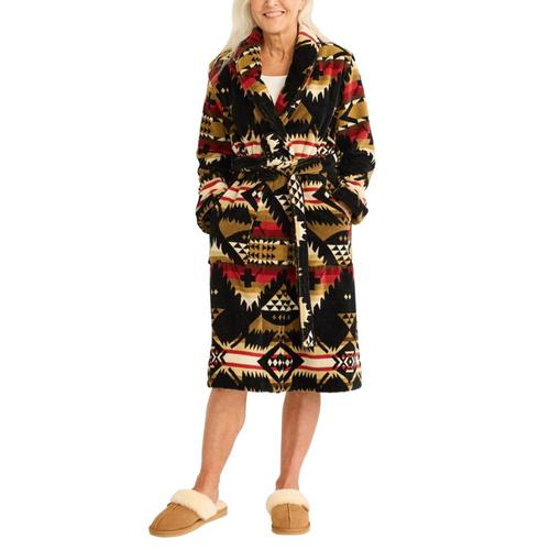 Pendleton Women's Cotton Terry Velour Robe Blck_81922