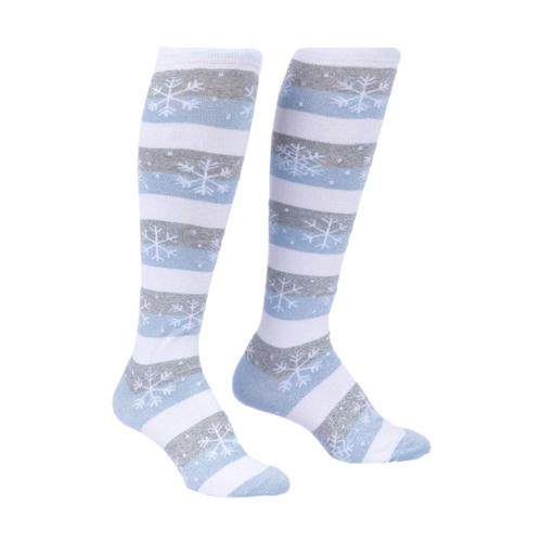 Sock It To Me Women's Every One Is Unique Knee High Socks Snowflake