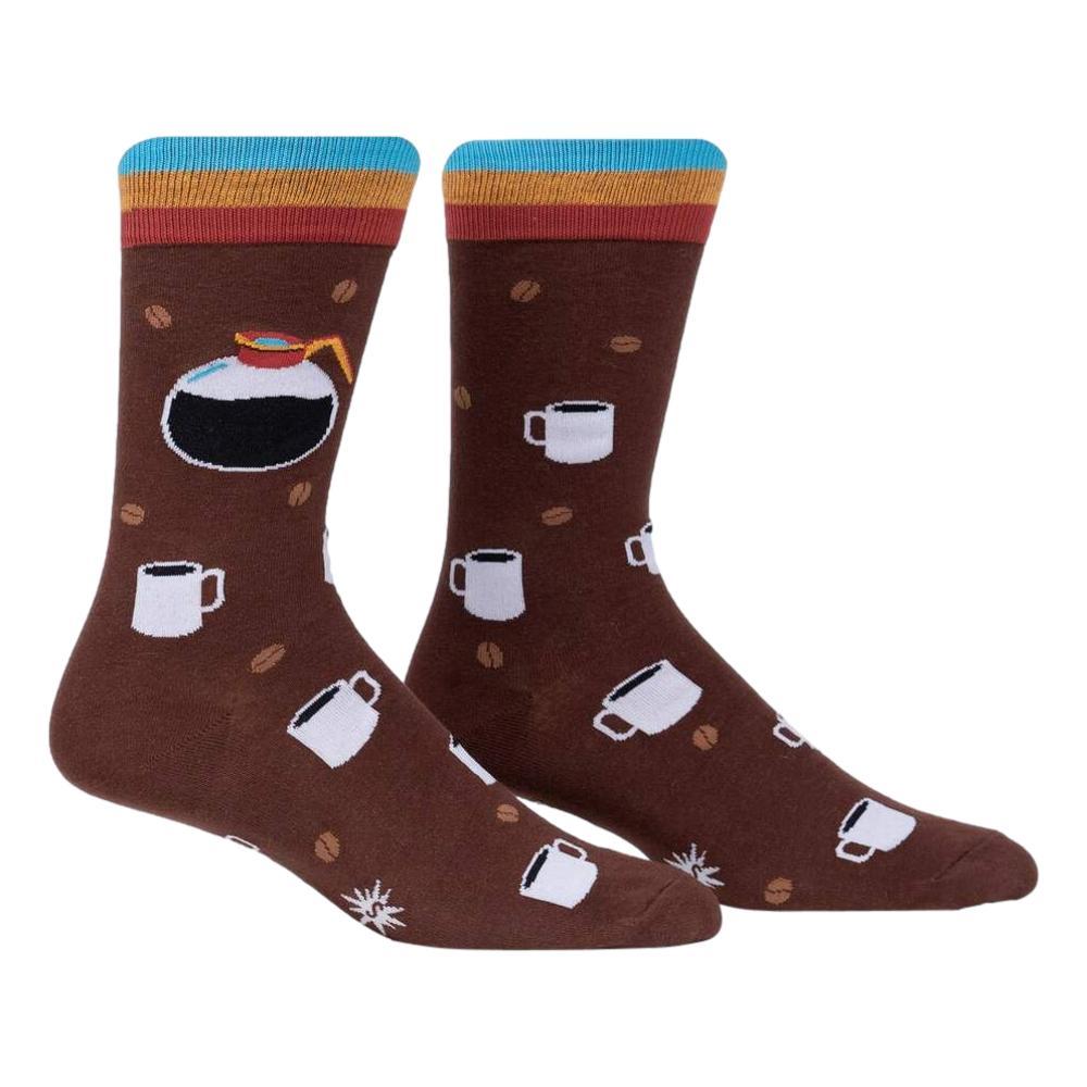 Sock It To Me Men's Pot Head Crew Socks COFFEE