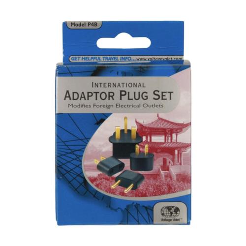 Whole Earth Provision Co. Voltage Valet Voltage Valet P4B Set of 4 Nongrounded Adaptor Plugs