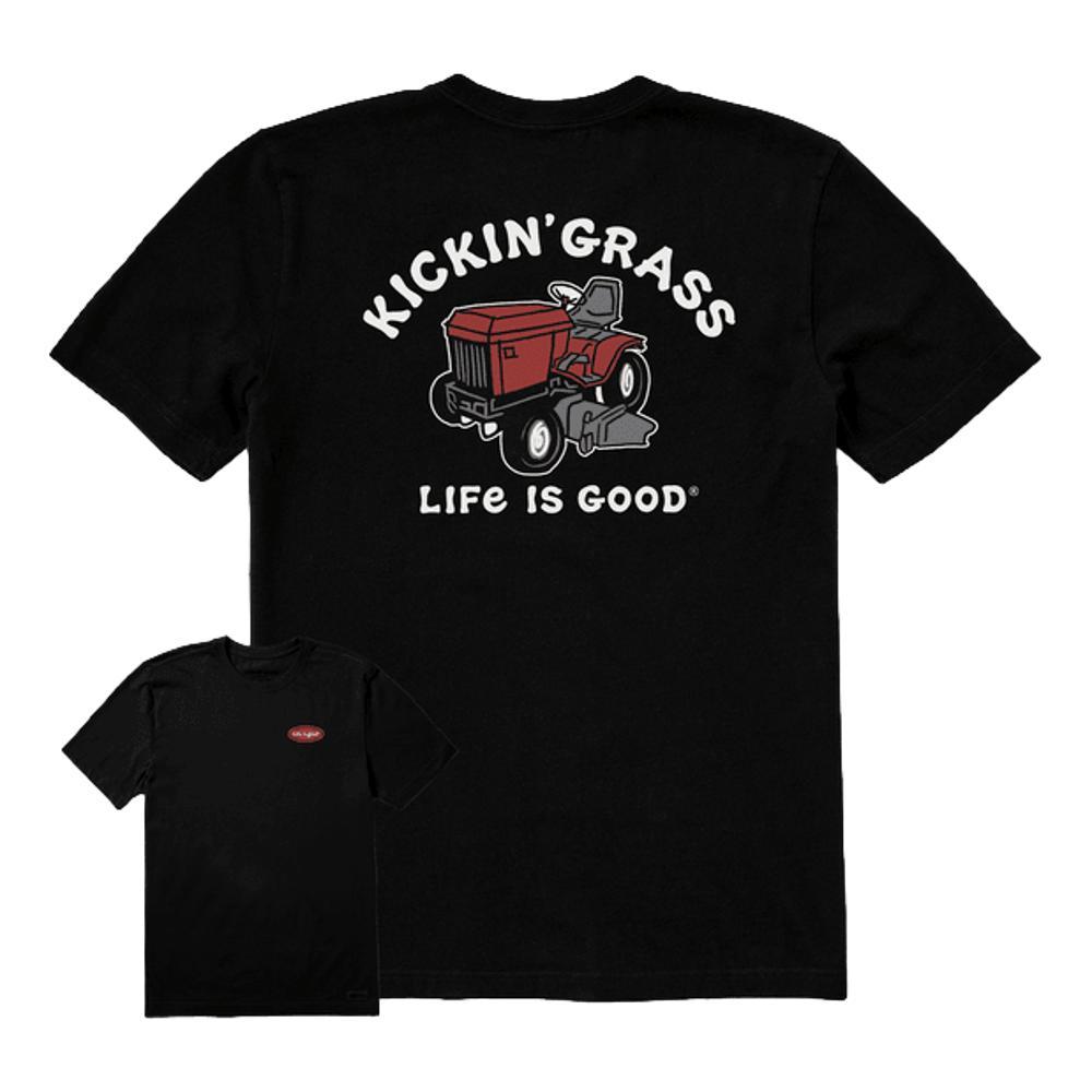 Life is Good Men's Kickin' Grass Crusher-Lite Tee JETBLACK