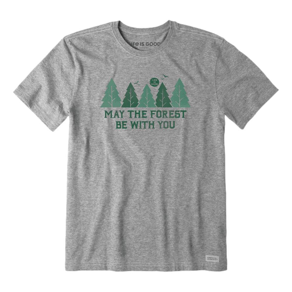 Life is Good Men's May The Forest Be With You Crusher Tee HEATHERGRAY