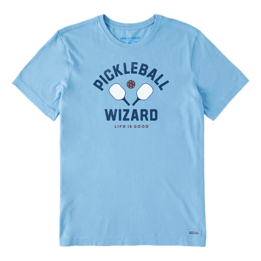Life is Good Men's Pickleball Wizard Crusher Tee COOLBLUE