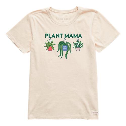 Life is Good Women's Plant Mama Crusher Tee Puttywhite
