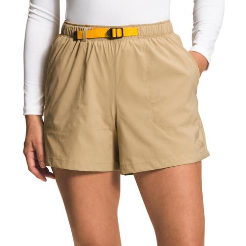 The North Face Women's Class V Pathfinder Belted Shorts - 5in Inseam Khakis_lk5