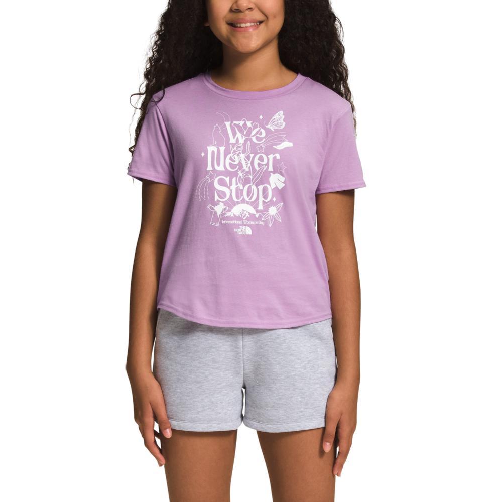 The North Face Girls Short-Sleeve Graphic Tee LUPPURP_HCP