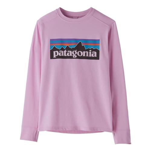 Patagonia Kids Long-Sleeved Capilene Silkweight T-Shirt Drpurp_pldn