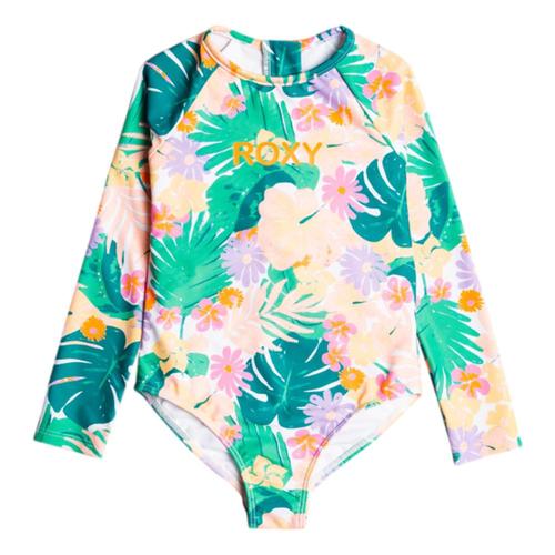 Roxy Toddler Paradisiac Island Long Sleeve One-Piece Rashguard Swimsuit Mintropic_gpn5
