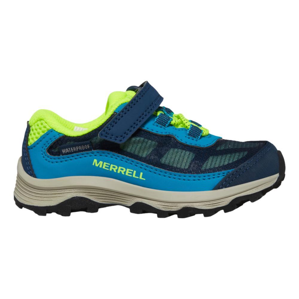 Merrell Little Kids Moab Speed Low A/C Jr. Waterproof Sneakers NAVYHIVIZ