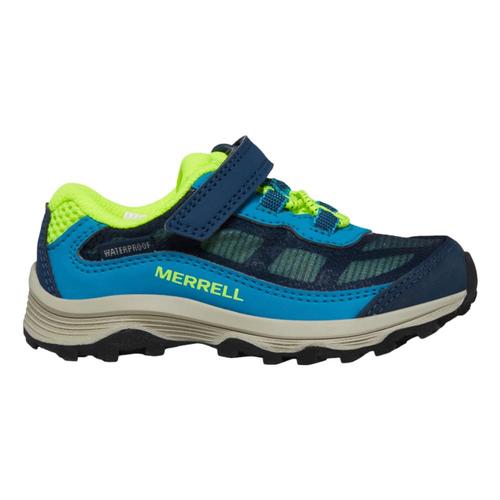 Merrell Little Kids Moab Speed Low A/C Jr. Waterproof Sneakers Navyhiviz